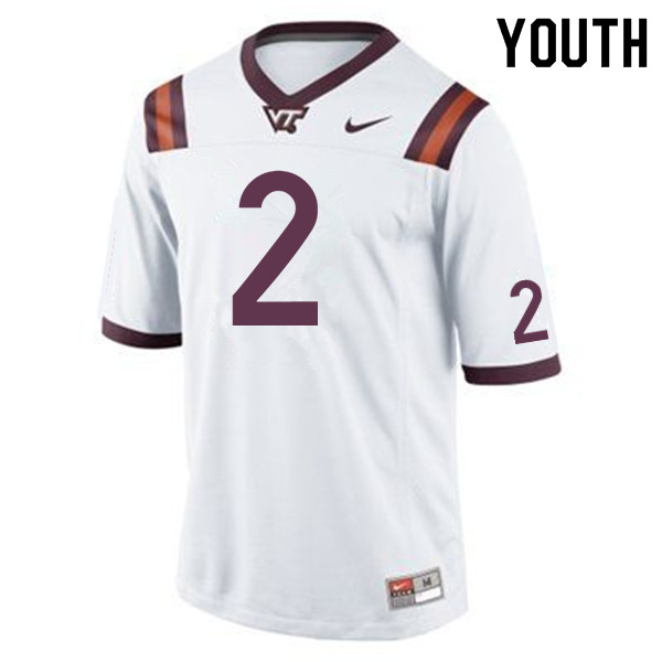 Youth #2 Jeremy Webb Virginia Tech Hokies College Football Jerseys Sale-Maroon